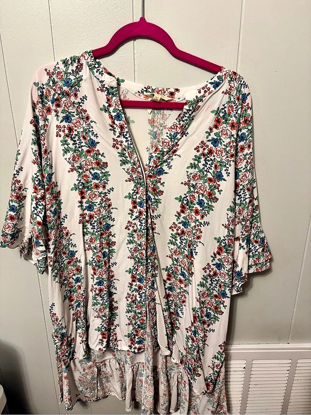 Matilda Jane Floral Top White & floral Size X-Large